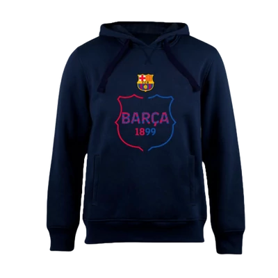 FC Barcelona “1899” kapucnis pamut pulóver-tengerészkék