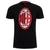 Címeres fekete AC Milan póló - 2XL
